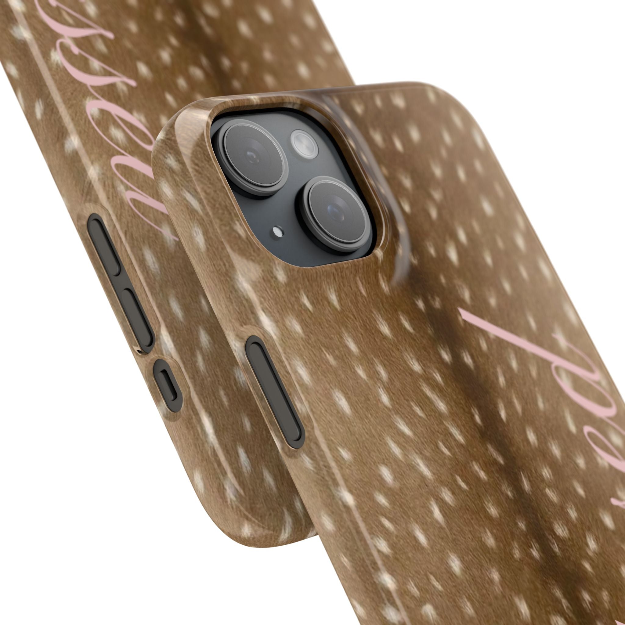 Blessed - Brown Spotted Deer Fur Phone case