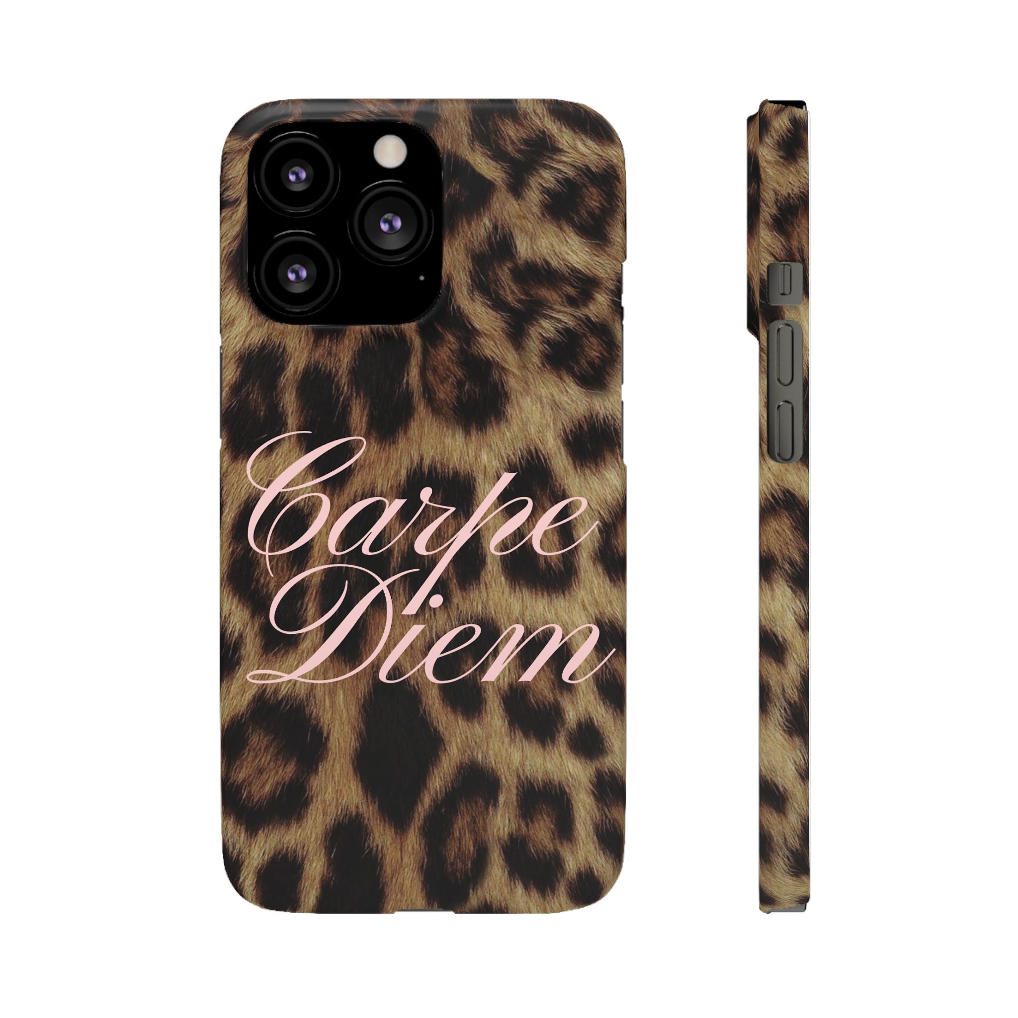 Carpe Diem - Leopard phone case