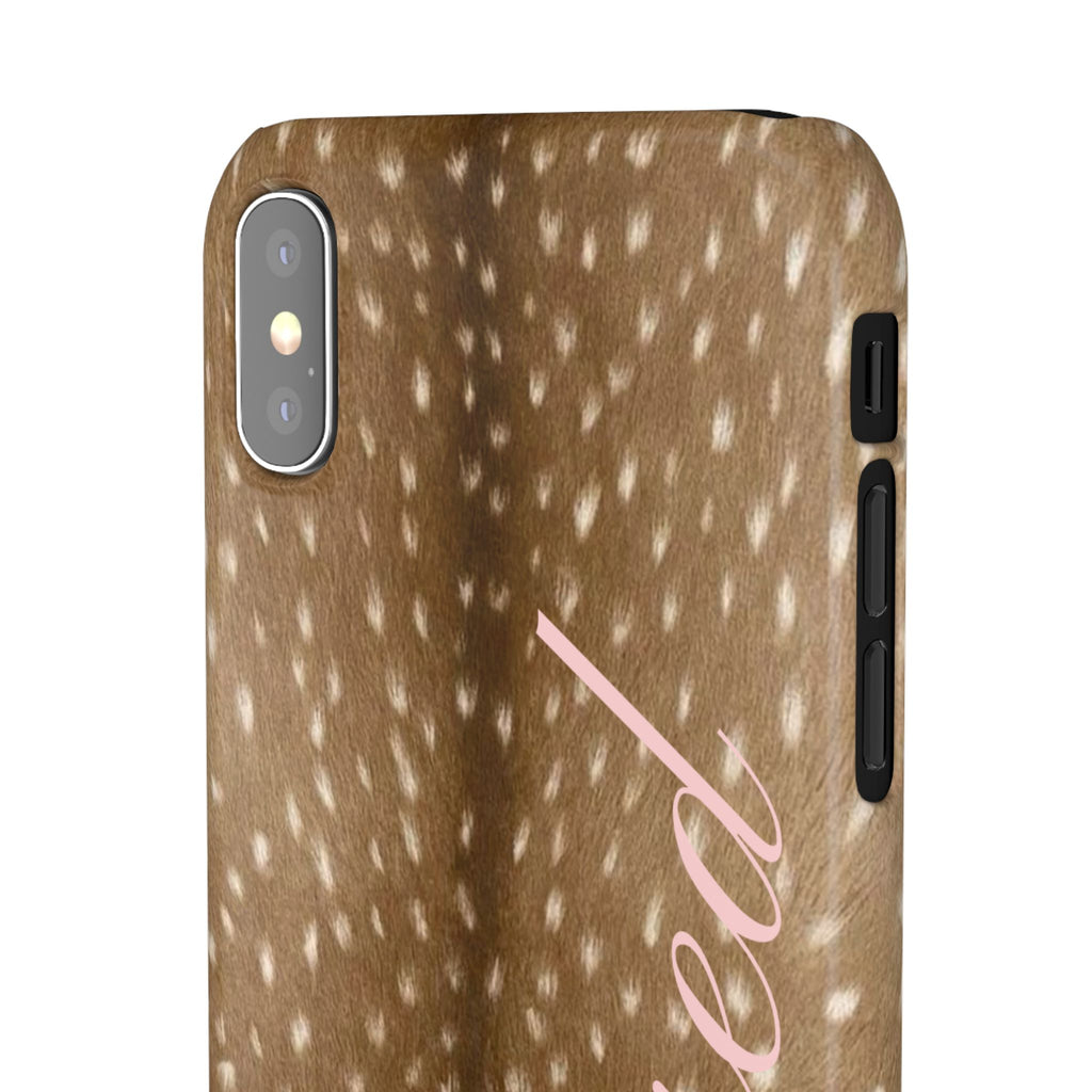 Blessed - Brown Spotted Deer Fur Phone case
