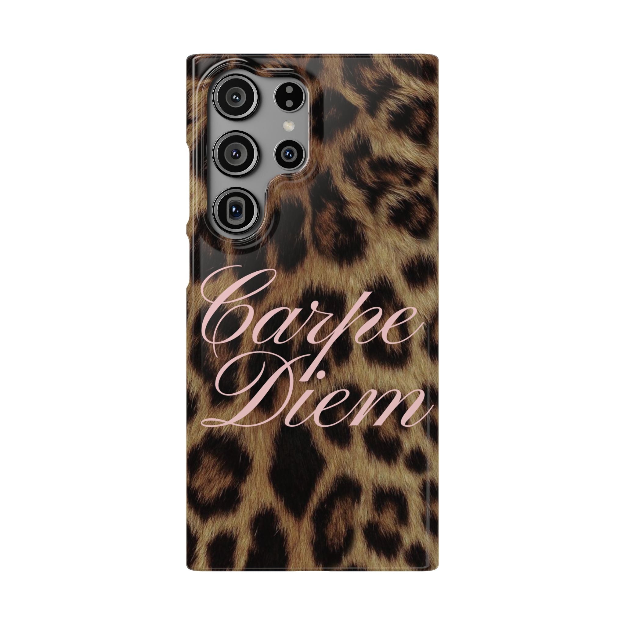 Carpe Diem - Leopard phone case