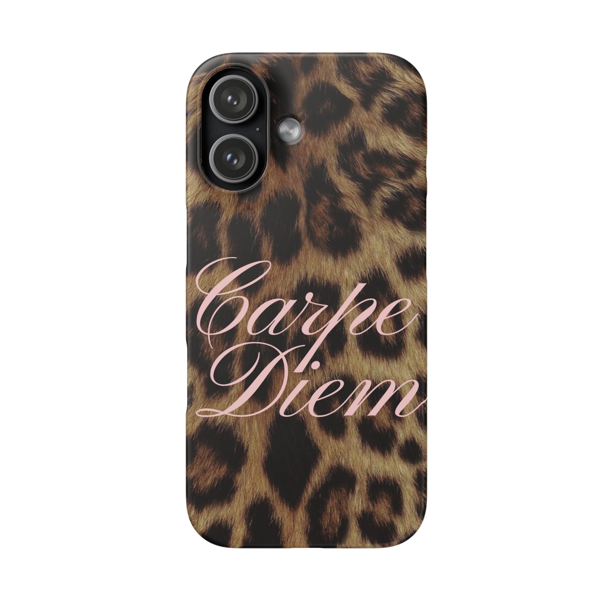 Carpe Diem - Leopard phone case