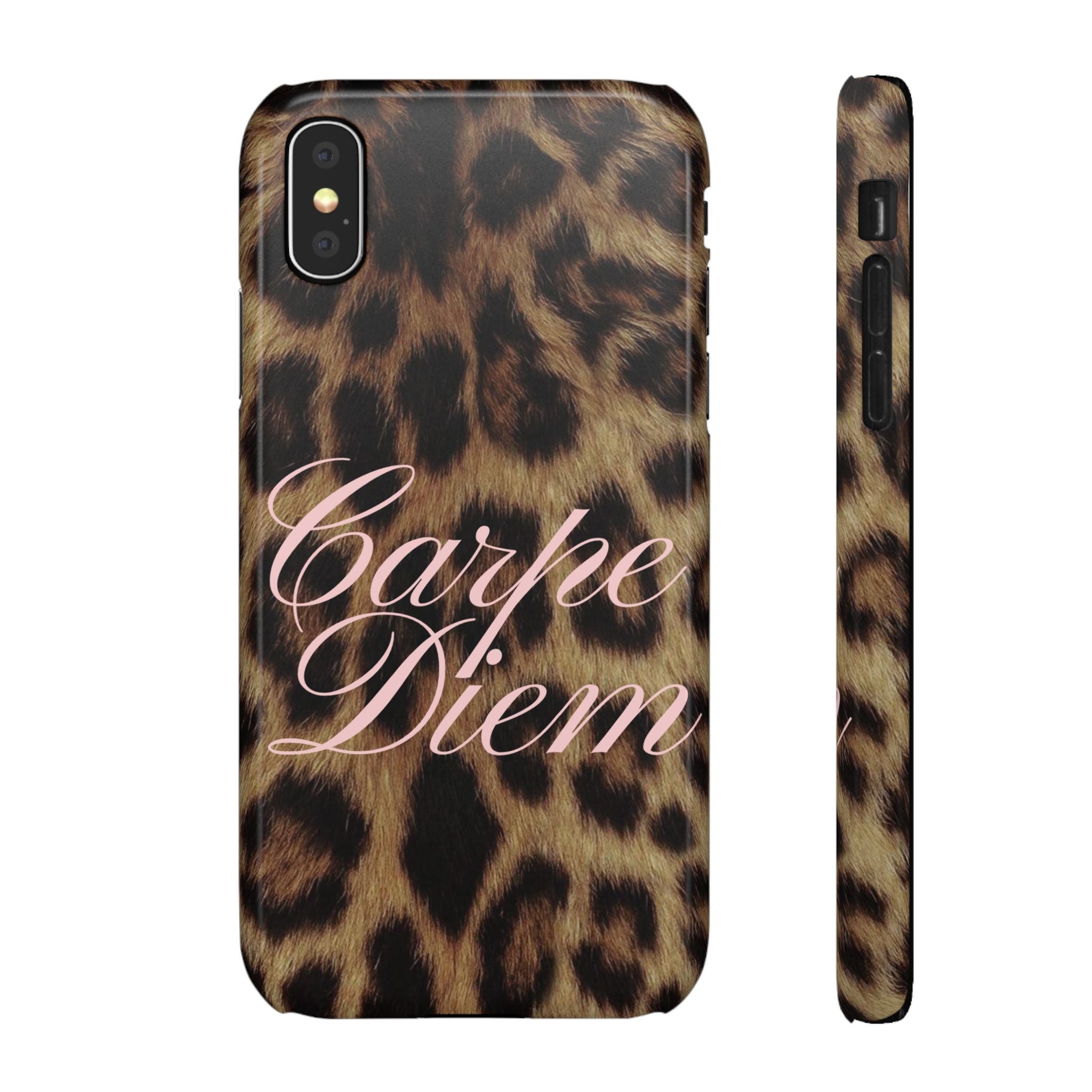 Carpe Diem - Leopard phone case