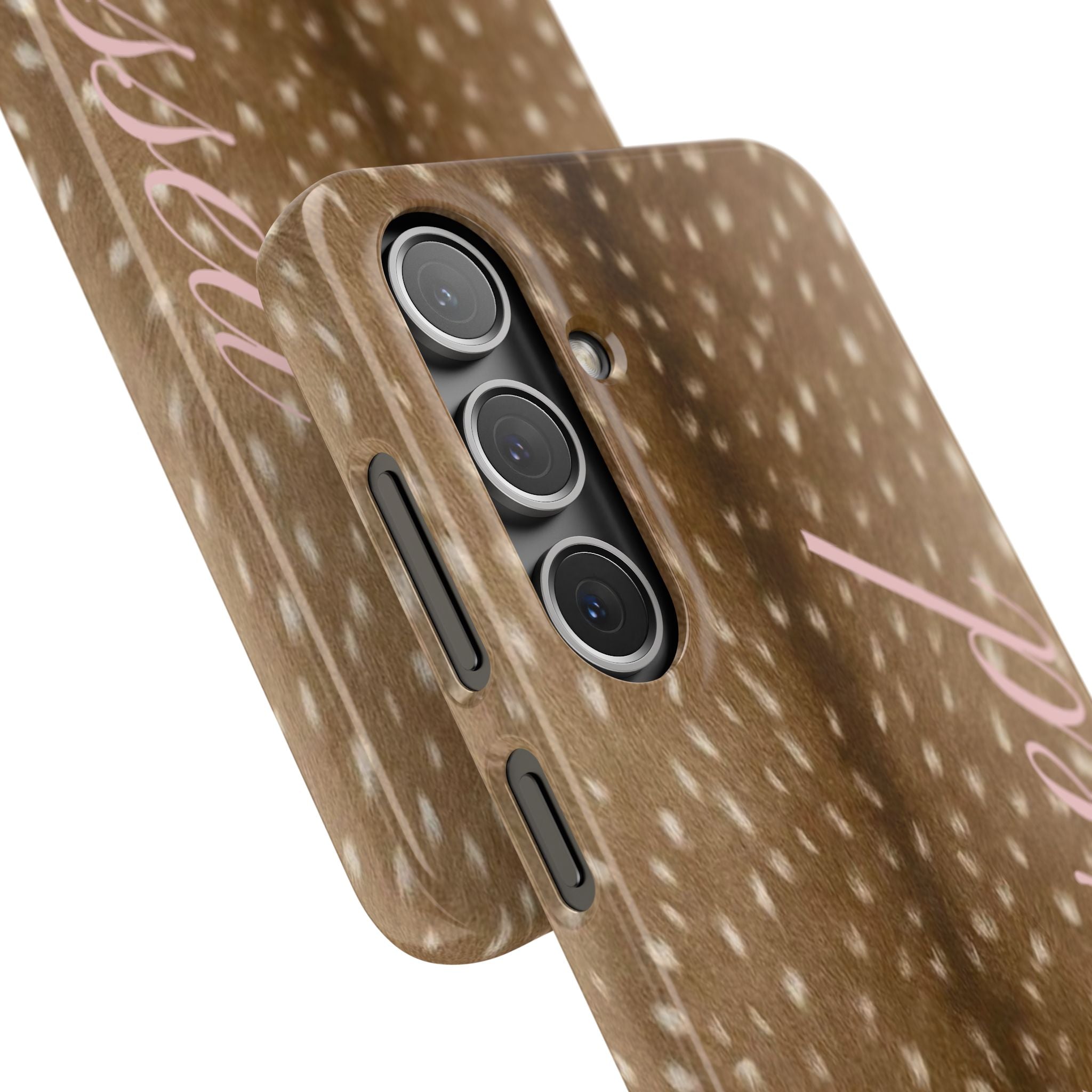 Blessed - Brown Spotted Deer Fur Phone case