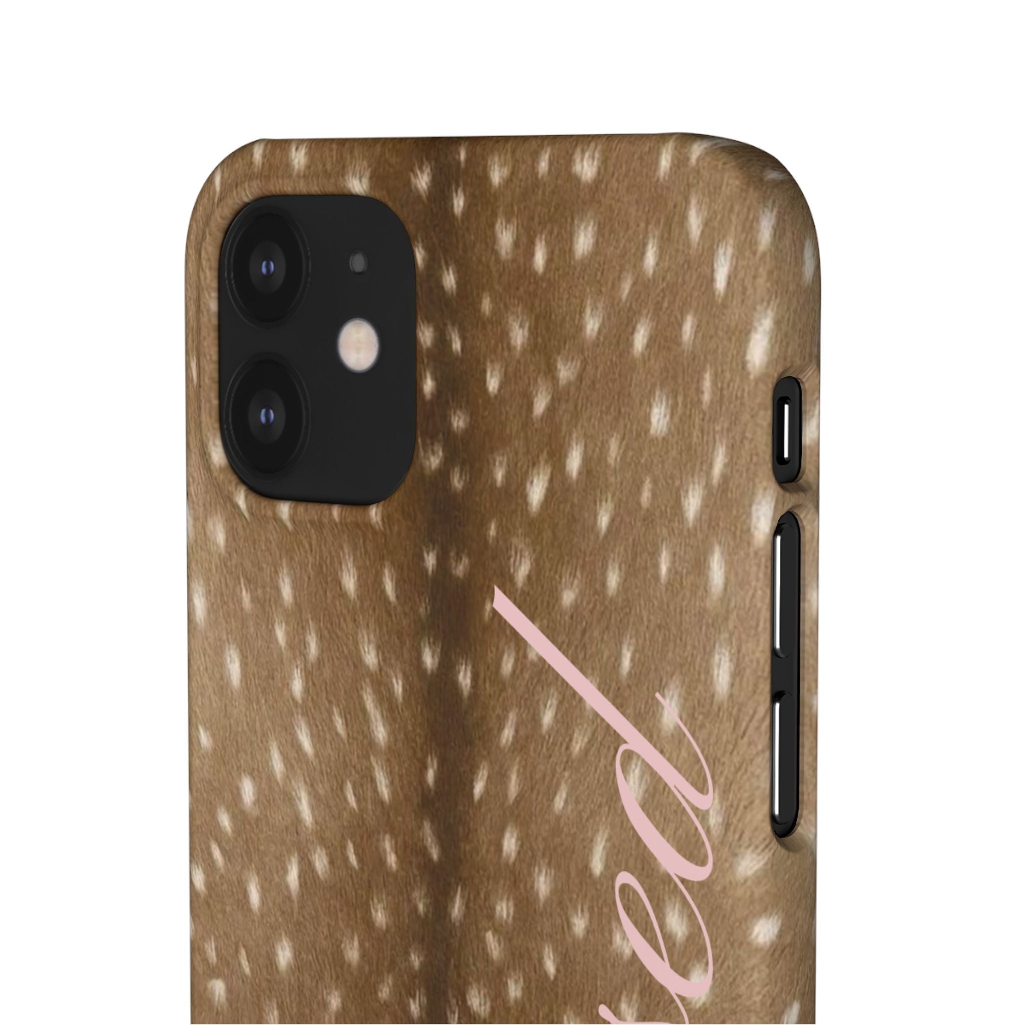 Blessed - Brown Spotted Deer Fur Phone case