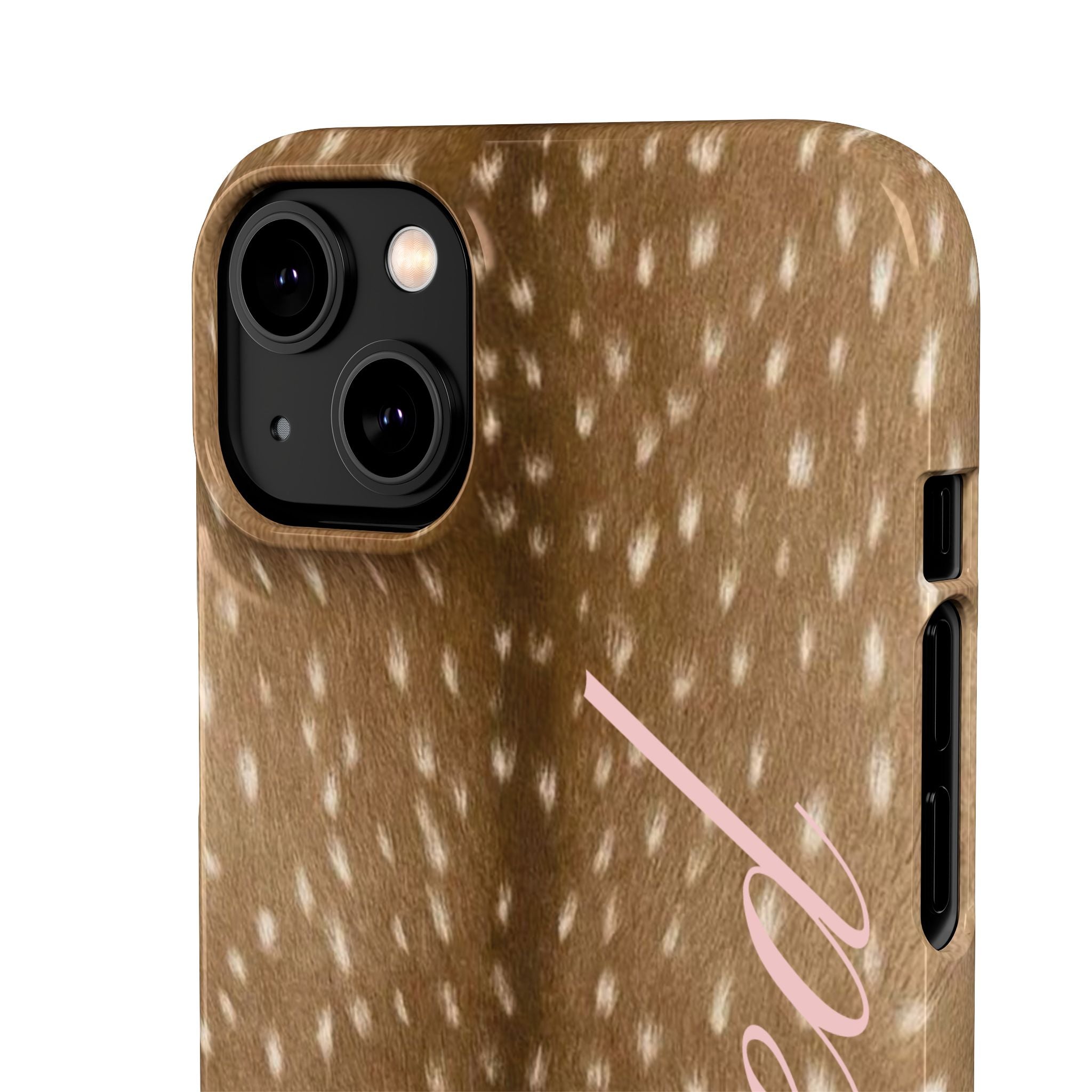 Blessed - Brown Spotted Deer Fur Phone case