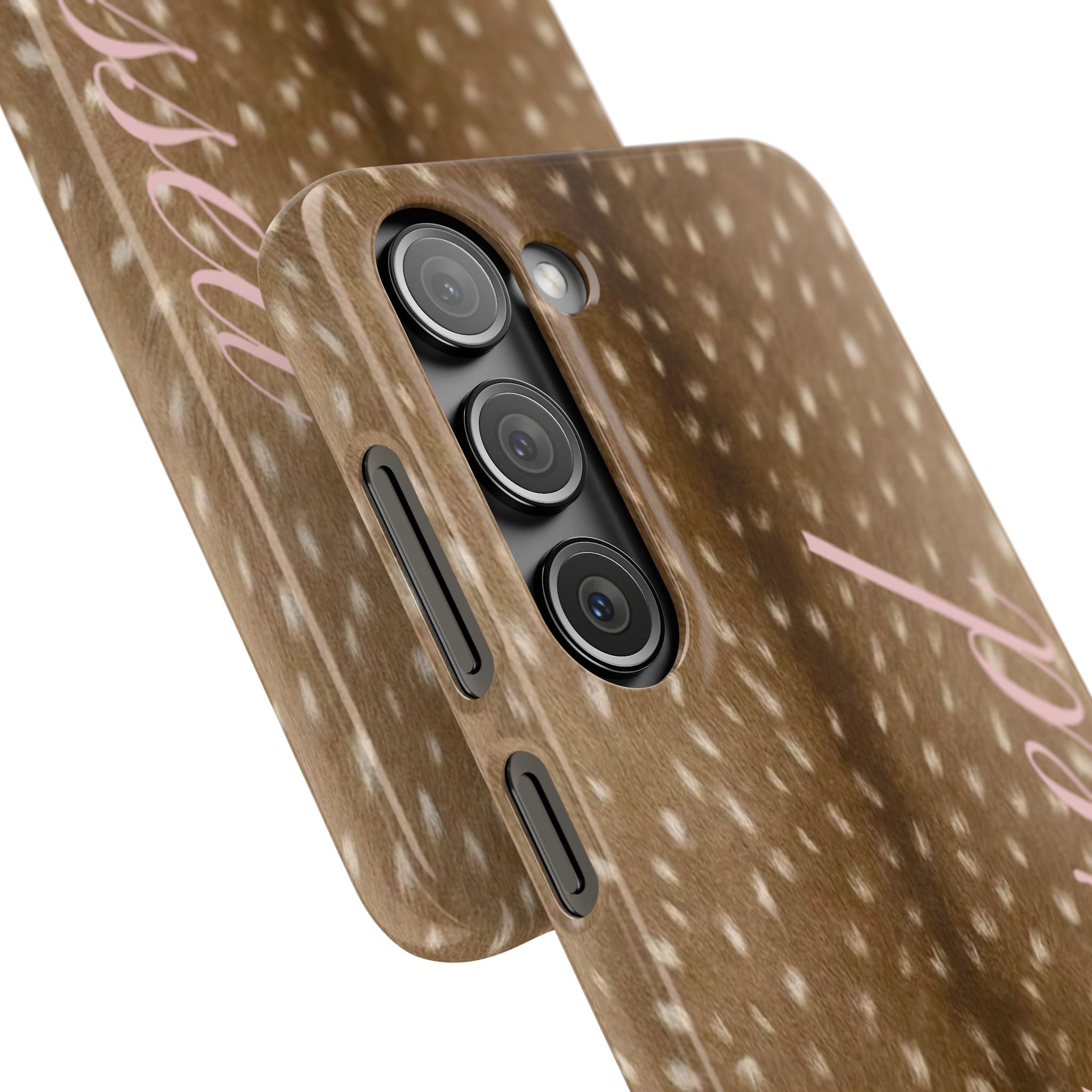 Blessed - Brown Spotted Deer Fur Phone case