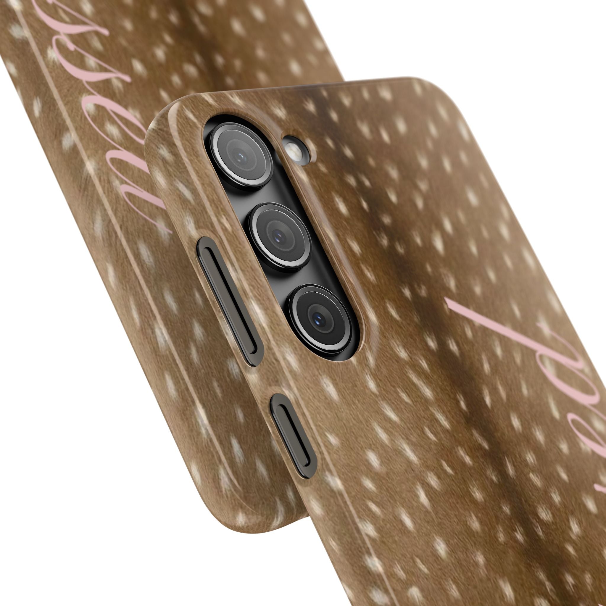 Blessed - Brown Spotted Deer Fur Phone case