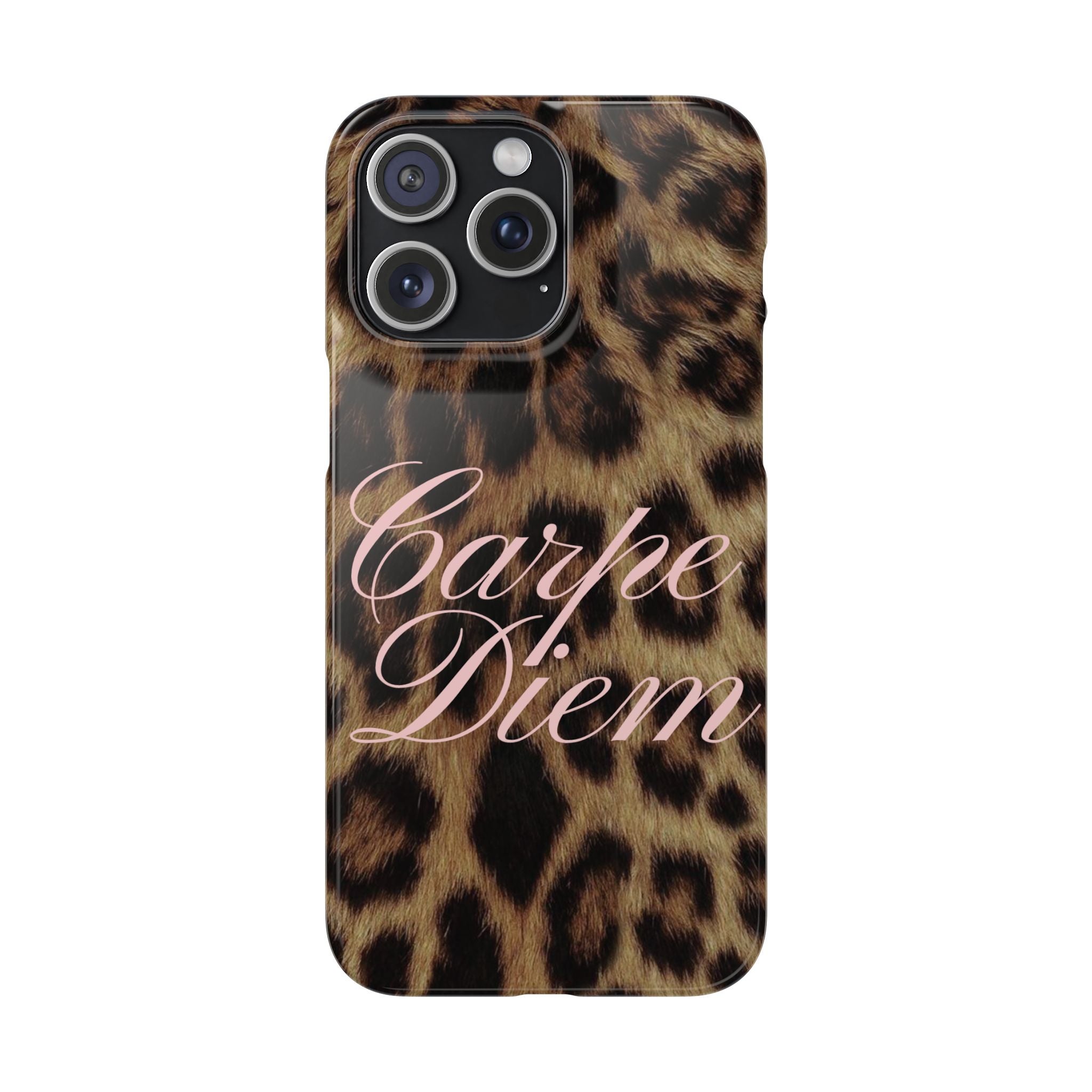 Carpe Diem - Leopard phone case