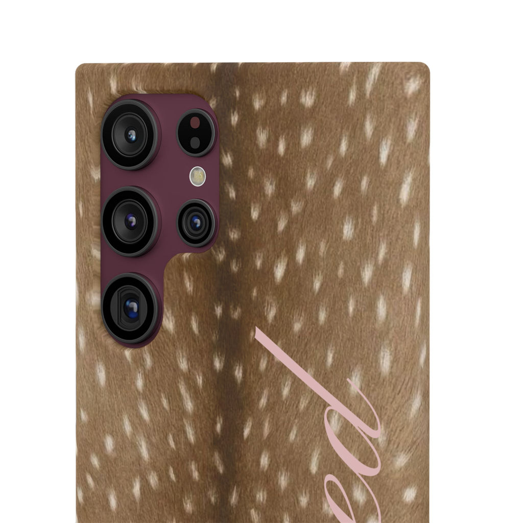 Blessed - Brown Spotted Deer Fur Phone case