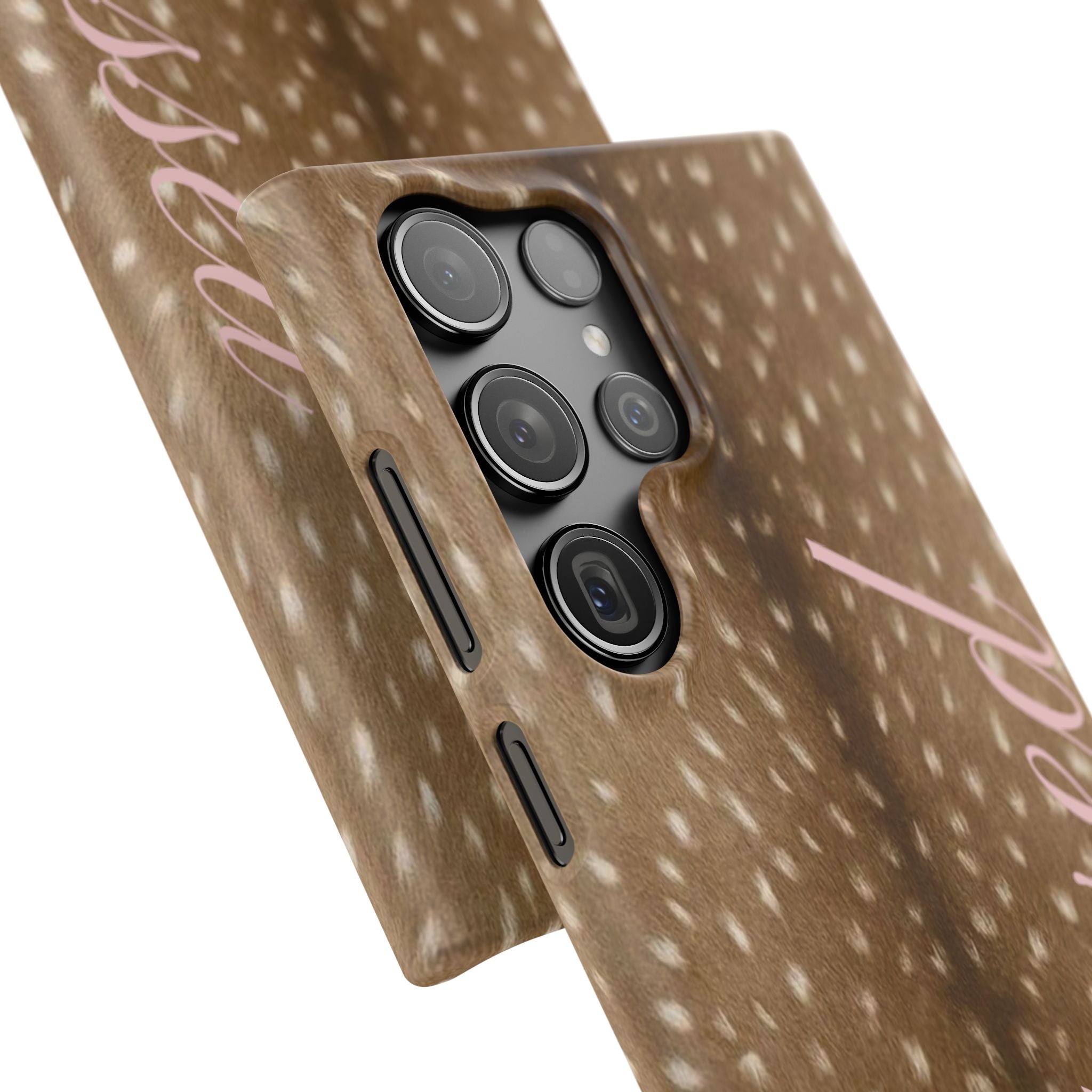 Blessed - Brown Spotted Deer Fur Phone case