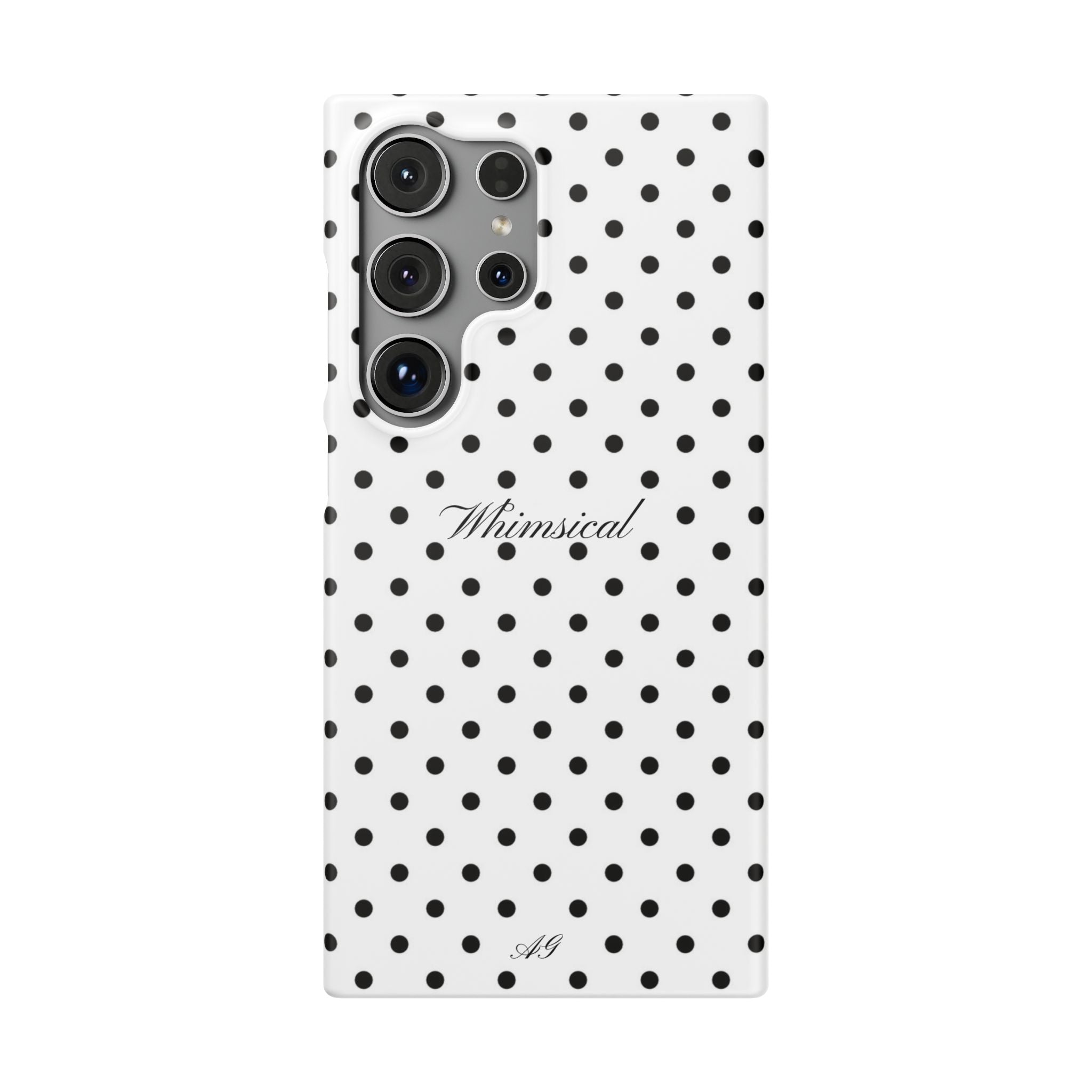 Whimsical - Black polka dot case