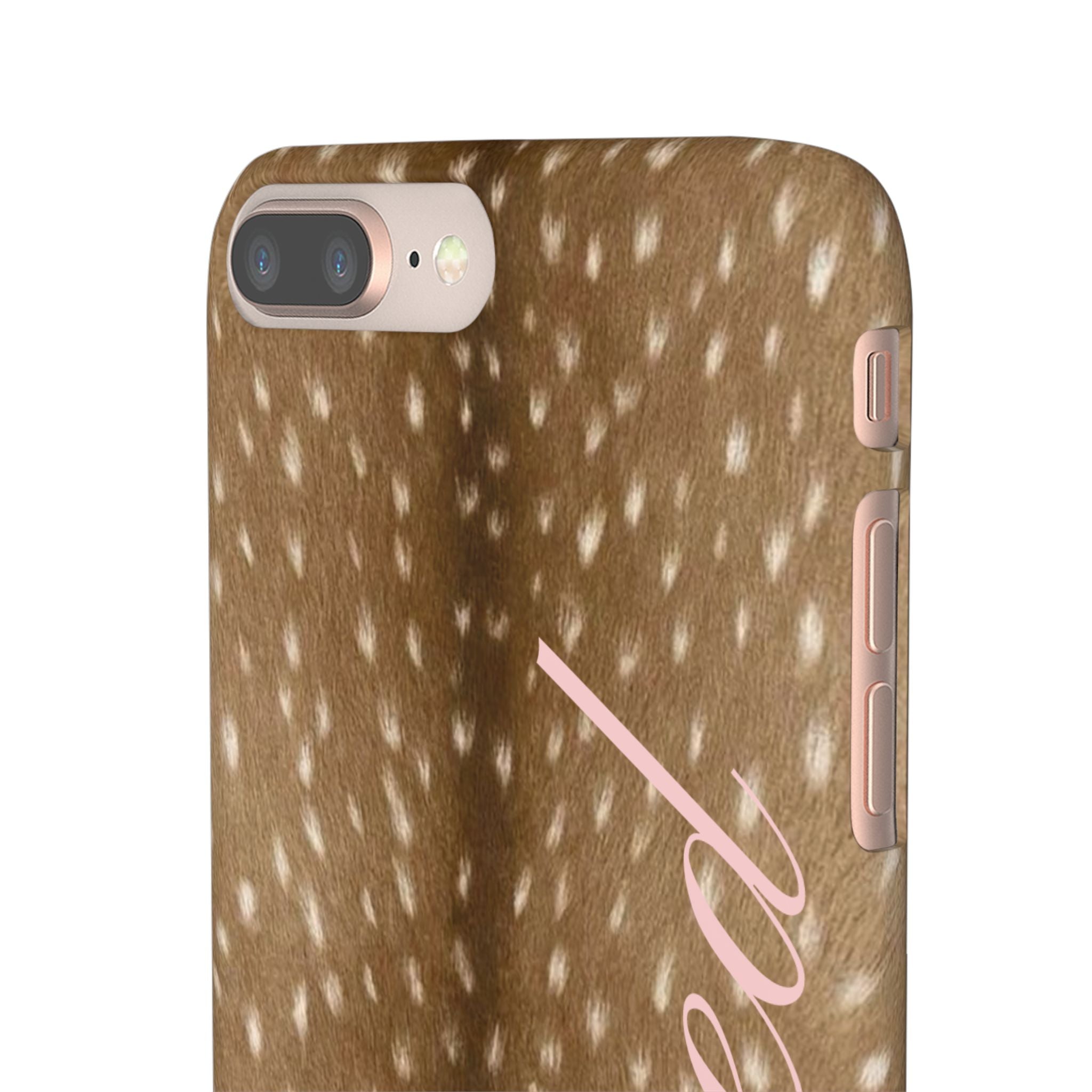 Blessed - Brown Spotted Deer Fur Phone case