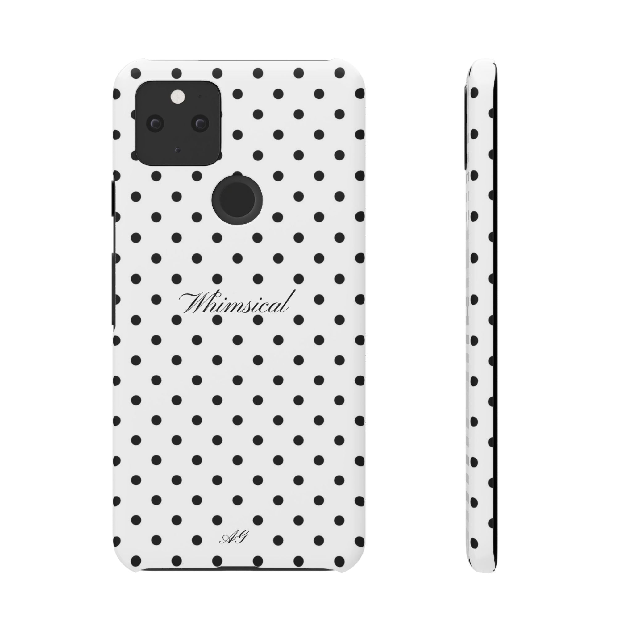 Whimsical - Black polka dot case