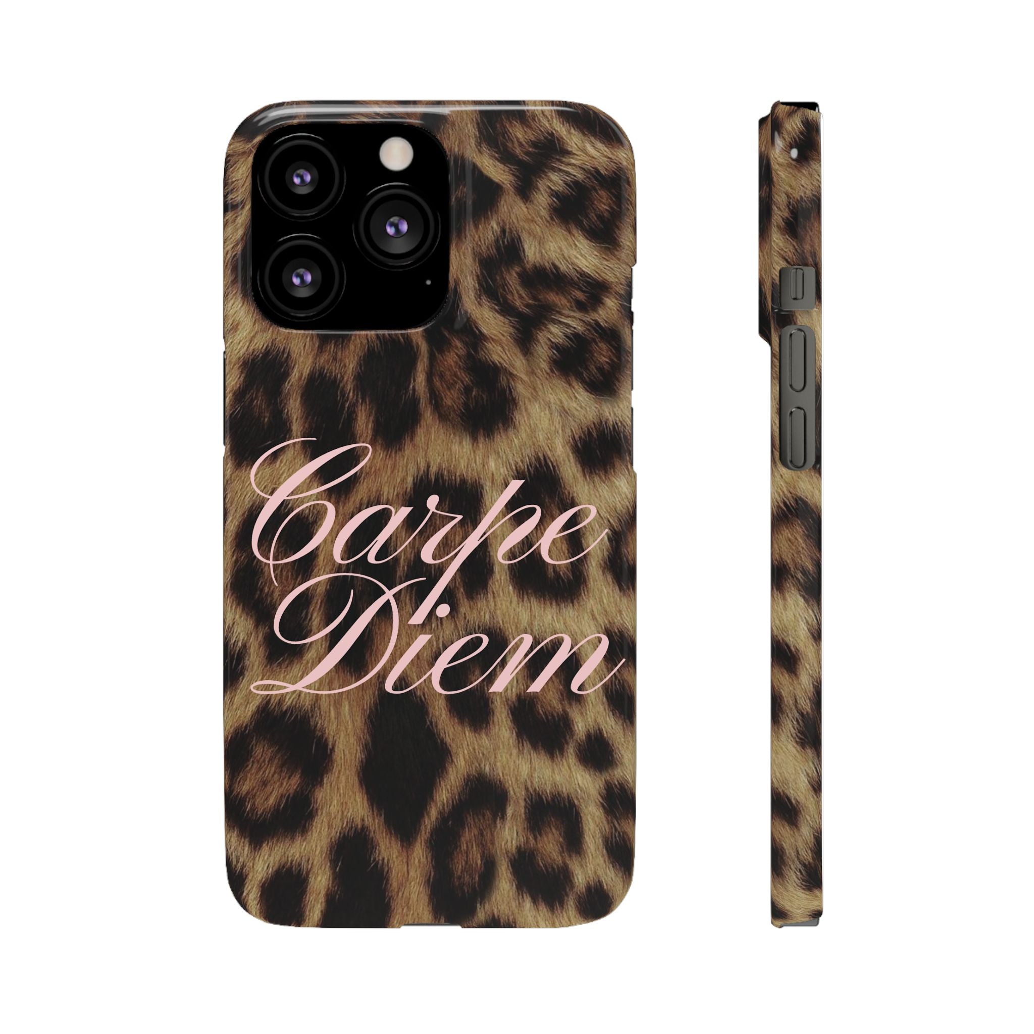 Carpe Diem - Leopard phone case
