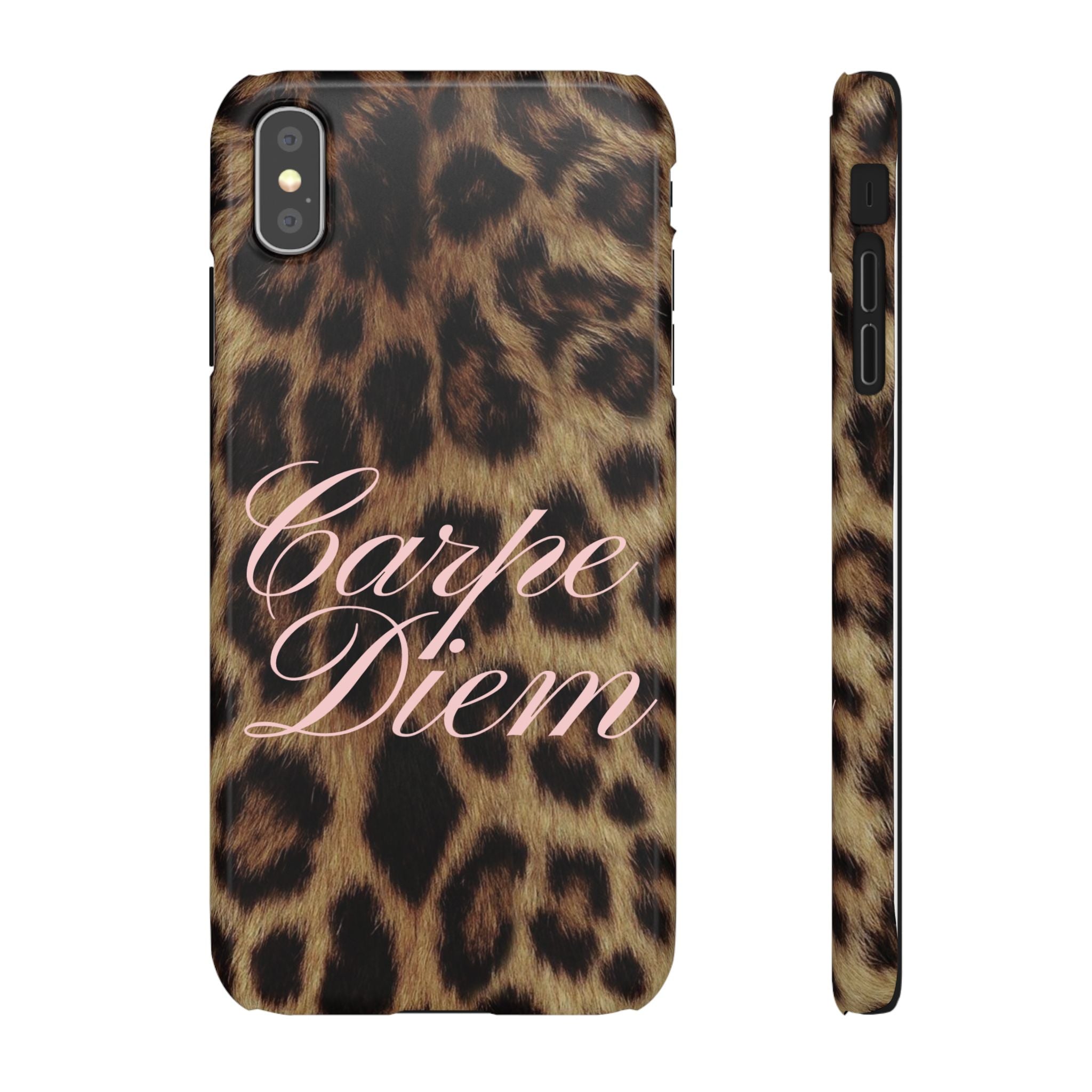 Carpe Diem - Leopard phone case