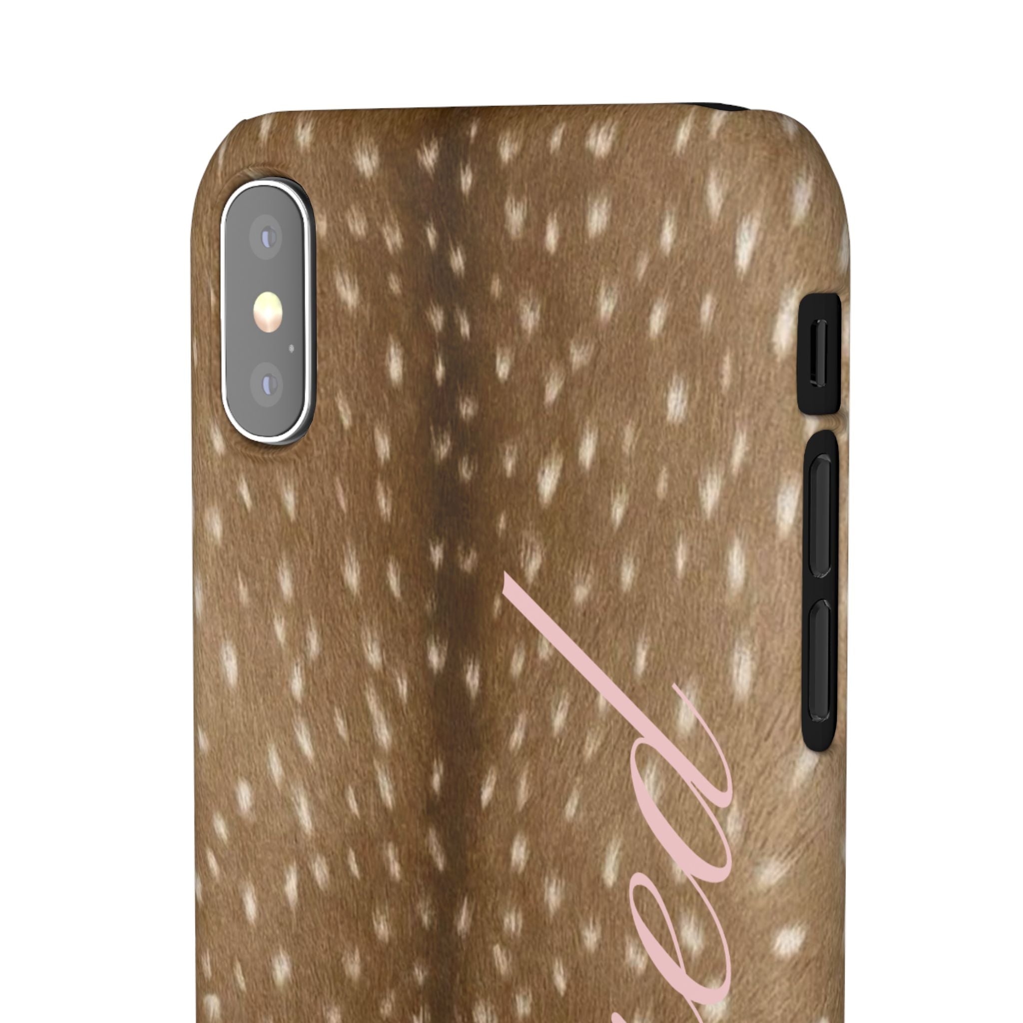 Blessed - Brown Spotted Deer Fur Phone case