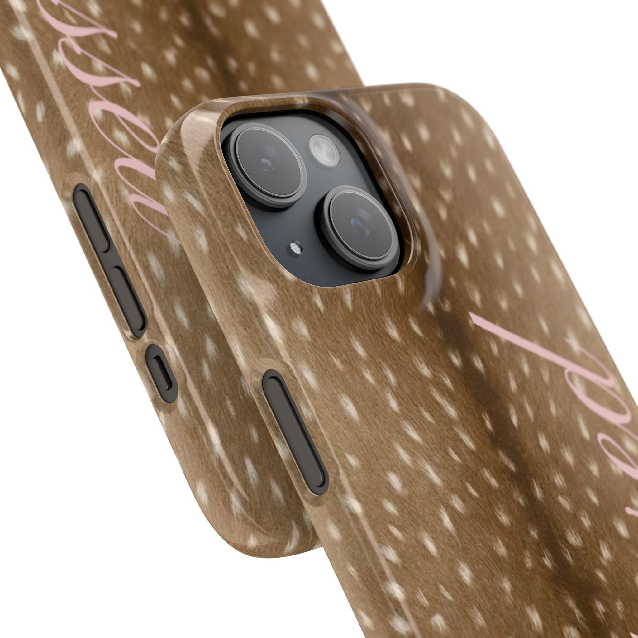 Blessed - Brown Spotted Deer Fur Phone case