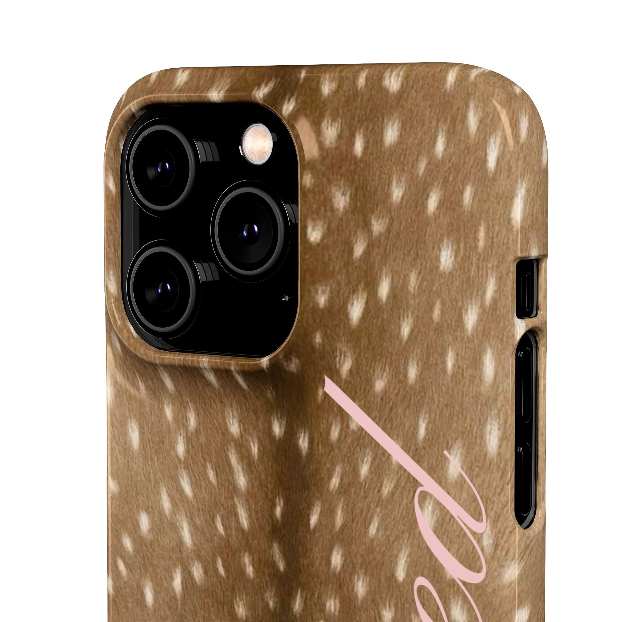 Blessed - Brown Spotted Deer Fur Phone case