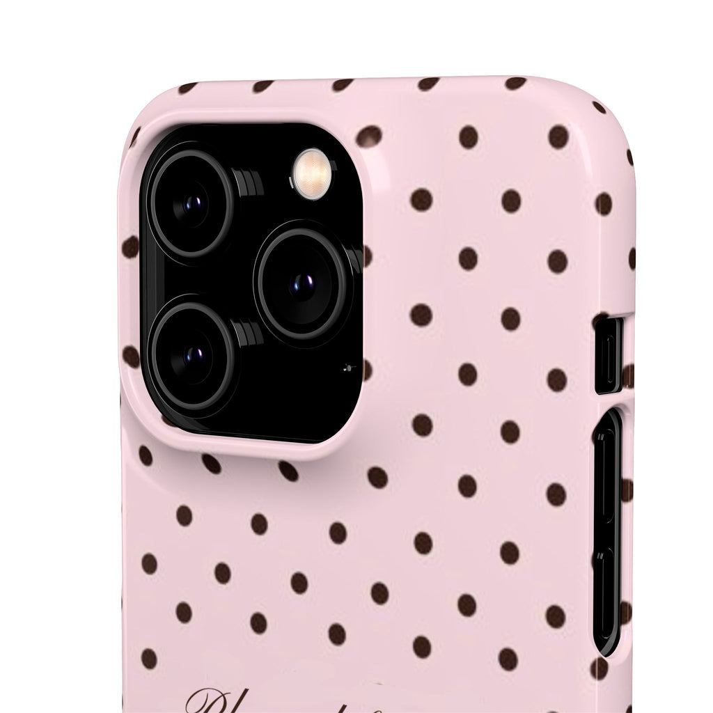 Blessed by God - Pink polka dot case