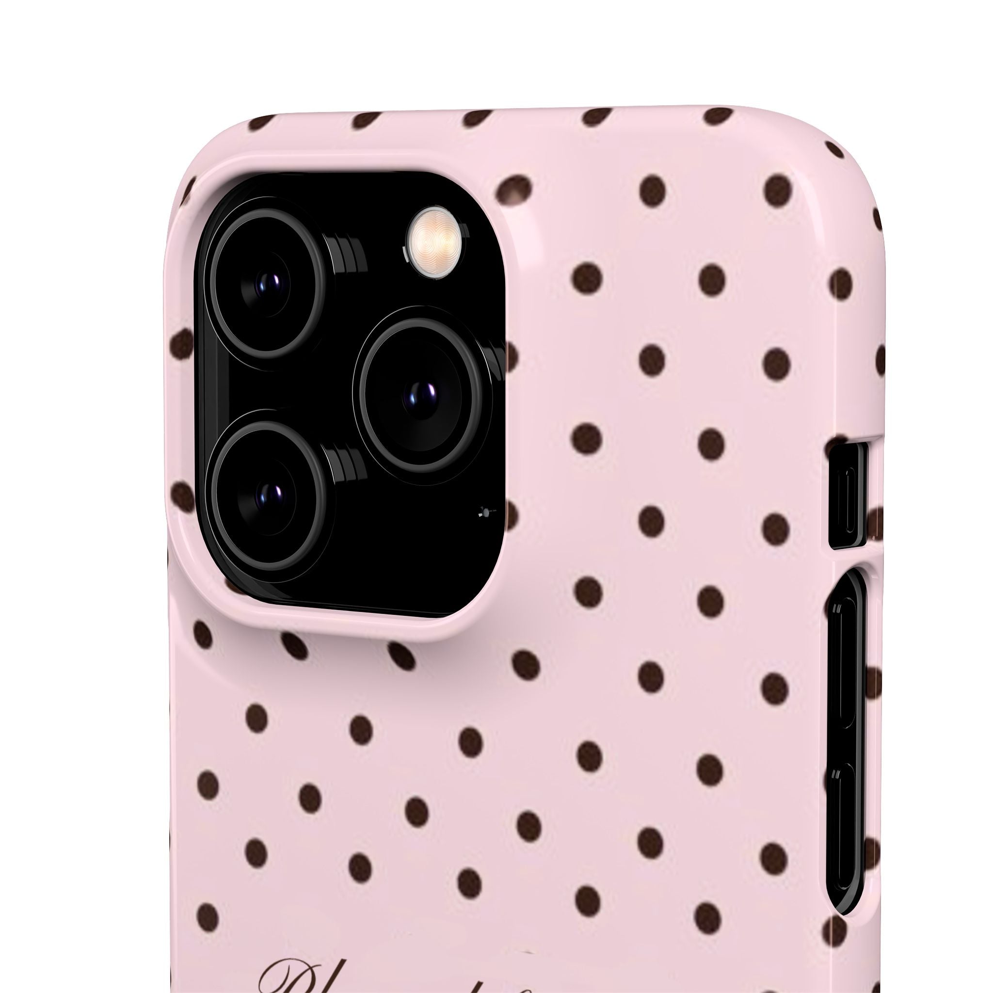 Blessed by God - Pink polka dot case
