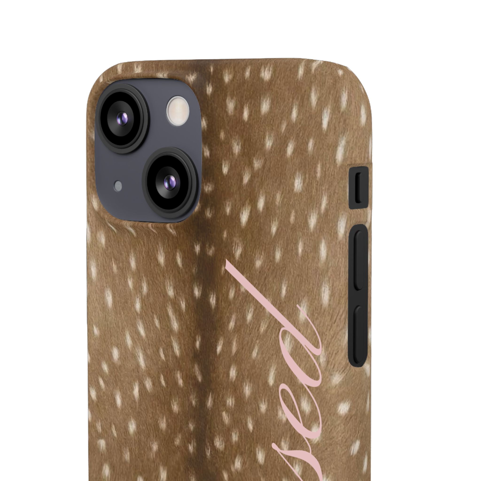 Blessed - Brown Spotted Deer Fur Phone case
